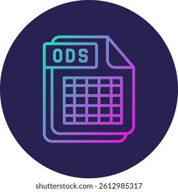 ODS Line Circle Gradient Style