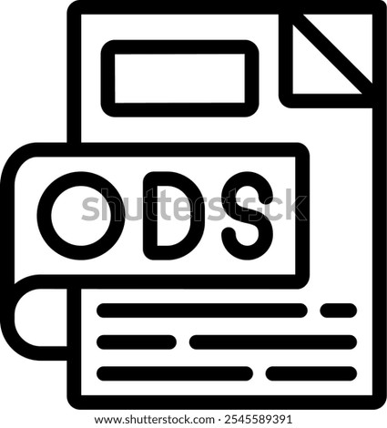 ODS Line Icon Vector Design