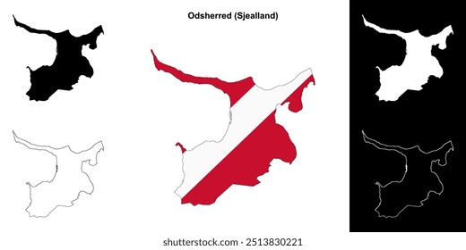 Mapa de Odsherred município conjunto