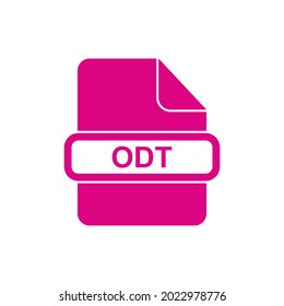 ODT file format icon vector sign symbol