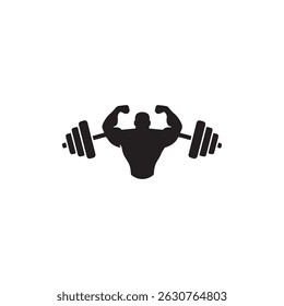 odybuilder com Barbell Silhueta de