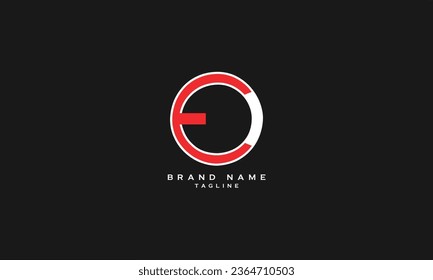 Logo-Design von OE, EO, Abstract, Anfangsbuchstaben