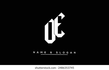 OE, EO Abstract Letters Logo Monogram