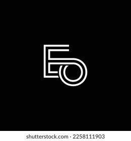 OE or EO abstract outstanding professional business awesome artistic branding company different colors illustration logo