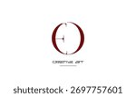 OE, EO, O, E abstract letters logo monogram