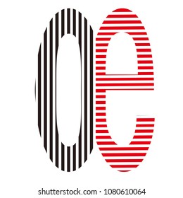 oe letter vector logo