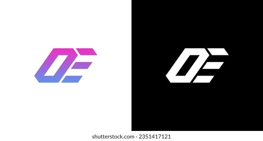 OE-Logo, OE-Monogramm, erstes OE-Logo, Letter OE-Logo, Kreativsymbol, Vektorgrafik