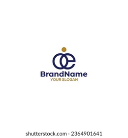 OE People Logo Design Vector