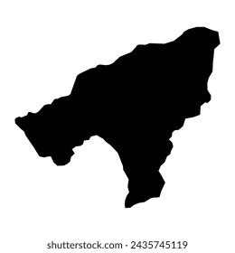 Oecusse-Karte, Verwaltungseinheit von Osttimor. Vektorgrafik.