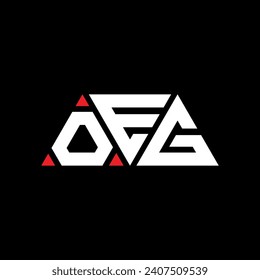 OEG triangle letter logo design with triangle shape. OEG triangle logo design monogram. OEG triangle vector logo template with red color. OEG triangular logo Simple, Elegant, and Luxurious design.