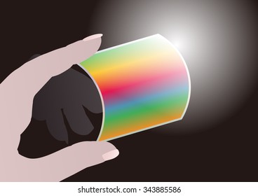 OEL(organic electroluminescence), vector illustration