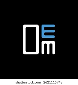 Diseño creativo del logotipo de la letra del OEM con gráfico de Vector, logotipo simple y moderno del OEM. Diseño de alfabeto de lujo OEM  