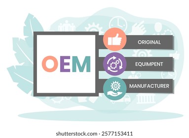 OEM Original Equipment Manufacturer, acronym concept