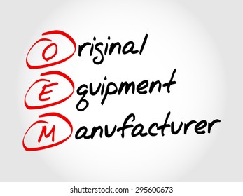 OEM Original Equipment Manufacturer, acronym concept