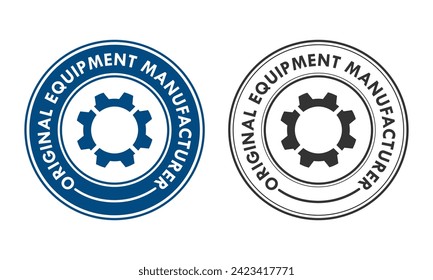 OEM - Original equipment manufacturer design template illustration