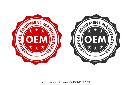 OEM - Original equipment manufacturer design template illustration