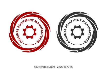 OEM - Original equipment manufacturer design template illustration