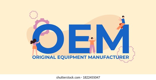 OEM original equipment manufacturer. Technology of profitable trade and successful financial income distribution corporate business protection of retail product industrial loans and countering vector