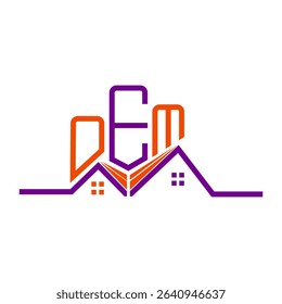 OEM Real State logo design, OEM simple and modern logo. OEM luxurious alphabet design  