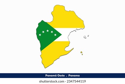 Panamá Oeste Flag -  Provinces of Panama (Vector)