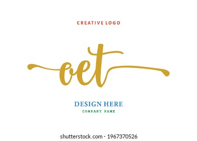 OET lettering logo is simple, easy to understand and authoritative