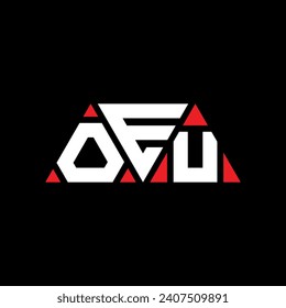 Das Logo-Design des EU-Dreiecksbriefes ist dreieckig. OEU Dreieck Logo Design Monogramm. Unsere dreieckige Vektorgrafik-Logo-Vorlage mit roter Farbe. Unser dreieckiges Logo Einfach, elegant und luxuriös.
