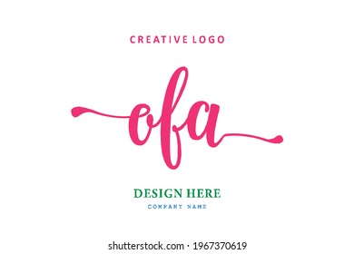 OFA lettering logo is simple, easy to understand and authoritative