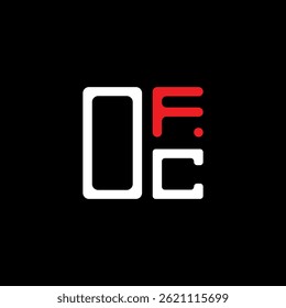 OFC letter logo creative design with vector graphic, OFC simple and modern logo. OFC luxurious alphabet design  