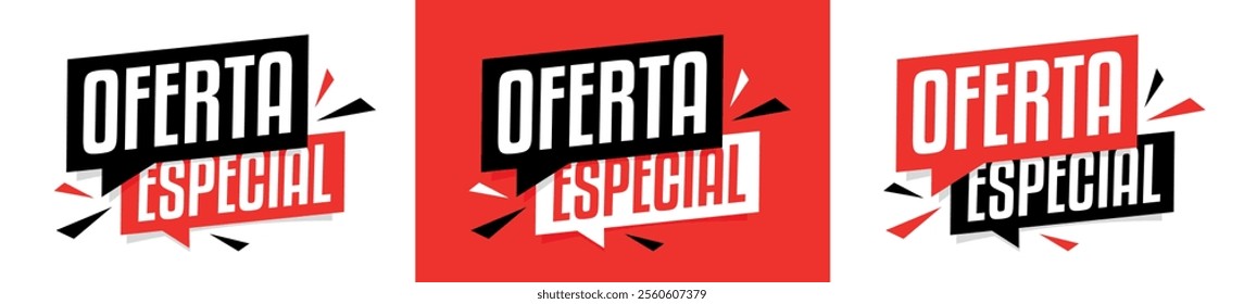 Oferta especial, Special offer in Ppanish and Portuguese language