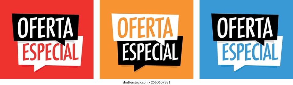 Oferta especial, Special offer in Ppanish and Portuguese language