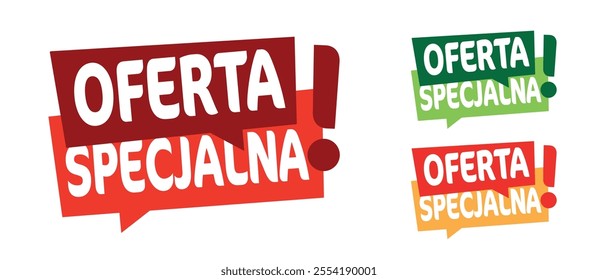 Oferta specjalna, Special offers in Polish