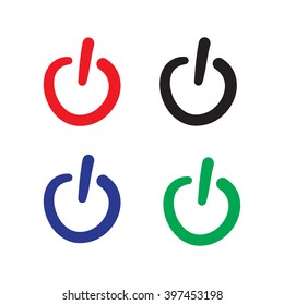 Off button hand drawn vector illustration