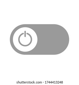 Off Button Icon Vector Design Illustration. on white background