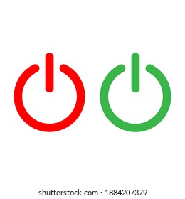 Off button icon. for web campaigns, applications. other devices. vector illustration