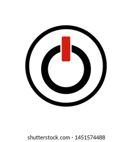 Off Button Logo Design in Circle 