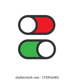 Off ic, great design for any purposes. Switch button. Line vector power icon illustration.