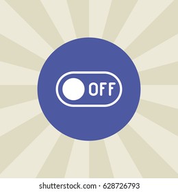 off icon. sign design. background