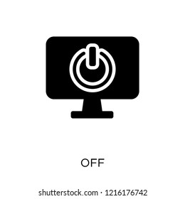 Off icon. Off symbol design from User interface collection. Simple element vector illustration on white background.