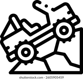 off icon. Thin Linear Style Design Isolated On White Background