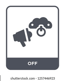 off icon vector on white background, off trendy filled icons from Marketing collection, off simple element illustration