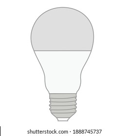 off light bulb isolated on white background