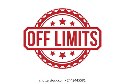 off limits grunge rubber stamp on white background. off limits Rubber Stamp.