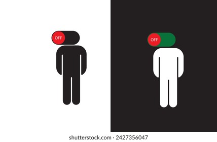off on people logo branding 