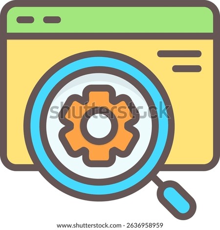 Off Page SEO Filled Style Icon Design