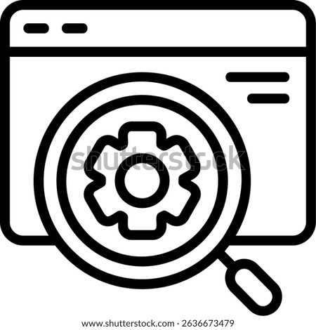 Off Page SEO Outline Style Icon Design