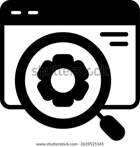 Off Page SEO Semi Solid Icon Design