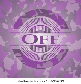 Off pink on camouflage texture. Vector Illustration. Detailed.