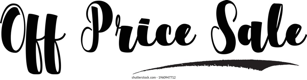 Off Price Sale Bold Typography Text For Sale Banners Flyers and Templates