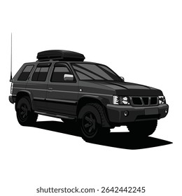 off road 4x4 vehicle transportation vehicle vector 