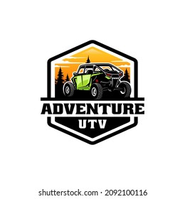 off road adventure atv utv buggy isolated vector, good for illustration or logo design